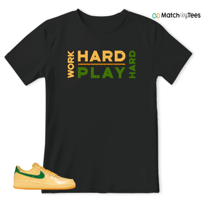 NIKE AIR FORCE 1 LOW PATENT LEATHER TOPAZ GOLD SNEAKER Matching Tees t-shirt