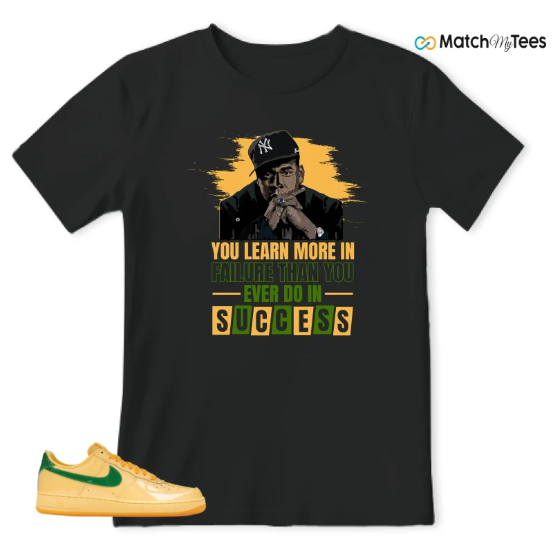 NIKE AIR FORCE 1 LOW PATENT LEATHER TOPAZ GOLD SNEAKER Matching Tees t-shirt