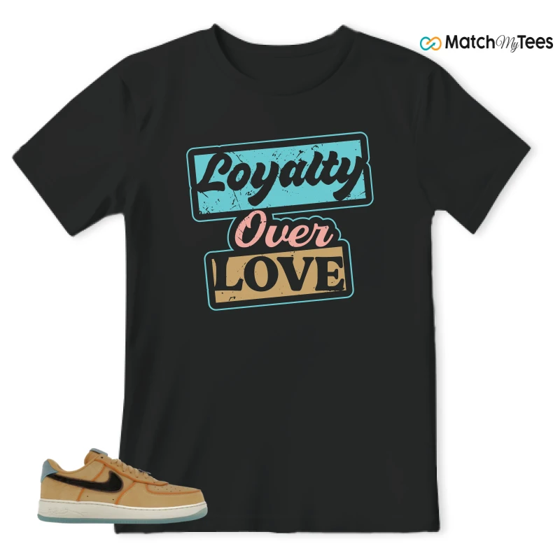 NIKE AIR FORCE 1 LOW PROTRO KOBE BRYANT SIEMPRE HERMANOS SNEAKER/TWINE/BAROQUE BROWN/FLAX/LIGHT CREAM/OCEAN CUBE/METALLIC DARK GREY matching T-shirt