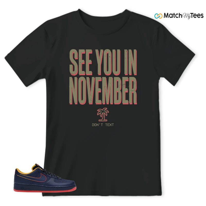 NIKE AIR FORCE 1 LOW RETRO LETTERING SNEAKER Matching Tees t-shirt