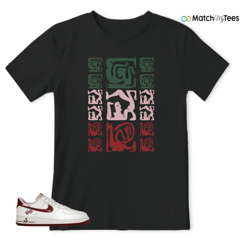 NIKE AIR FORCE 1 LOW VALENTINE'S DAY (2023) (WOMEN'S) SNEAKER Matching Tees t-shirt