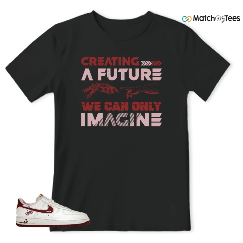 NIKE AIR FORCE 1 LOW VALENTINE'S DAY (2023) (WOMEN'S) SNEAKER Matching Tees t-shirt