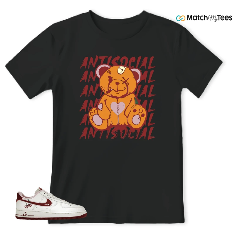 NIKE AIR FORCE 1 LOW VALENTINE'S DAY (2023) (WOMEN'S) SNEAKER Matching Tees t-shirt