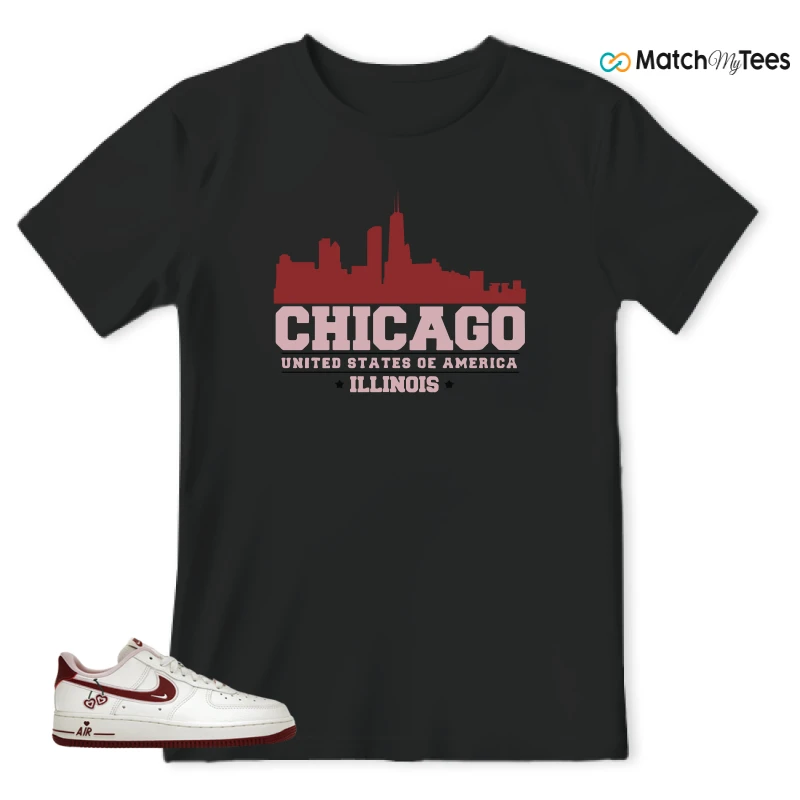 NIKE AIR FORCE 1 LOW VALENTINE'S DAY (2023) (WOMEN'S) SNEAKER Matching Tees t-shirt