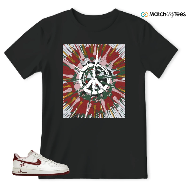 Contemporary Modern Art Black matching T-shirt T-shirt