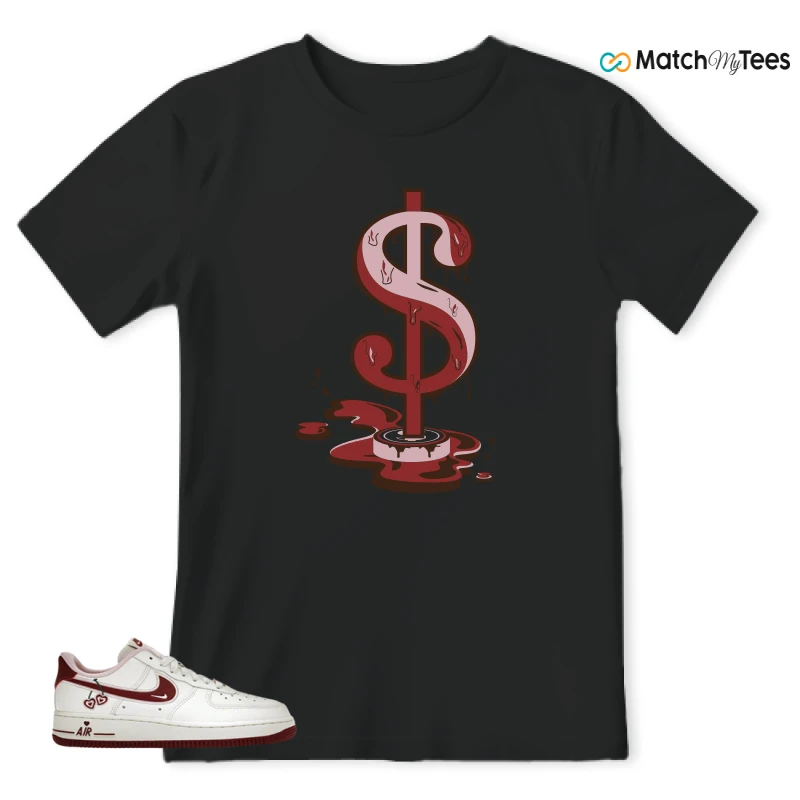 NIKE AIR FORCE 1 LOW VALENTINE'S DAY (2023) (WOMEN'S) SNEAKER Matching Tees t-shirt