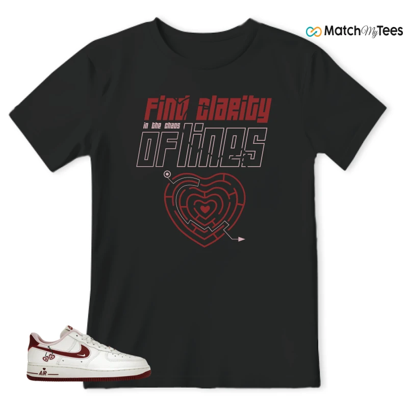 NIKE AIR FORCE 1 LOW VALENTINE'S DAY (2023) (WOMEN'S) SNEAKER Matching Tees t-shirt