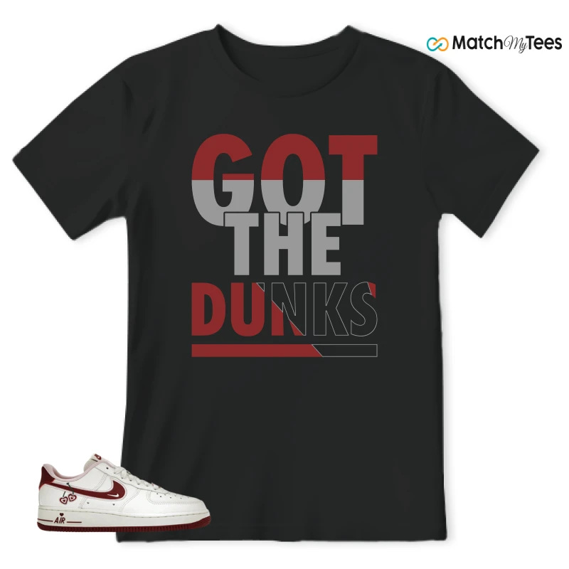 NIKE AIR FORCE 1 LOW VALENTINE'S DAY (2023) (WOMEN'S) SNEAKER Matching Tees t-shirt