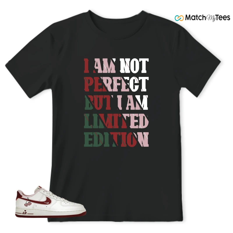 I Am Not Perfect Black matching T-shirt T-shirt