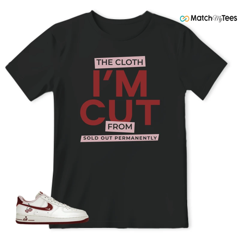 I'm Cut Black matching T-shirt T-shirt