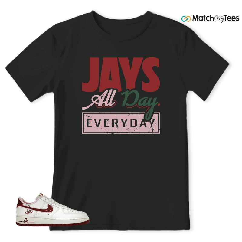 NIKE AIR FORCE 1 LOW VALENTINE'S DAY (2023) (WOMEN'S) SNEAKER Matching Tees t-shirt