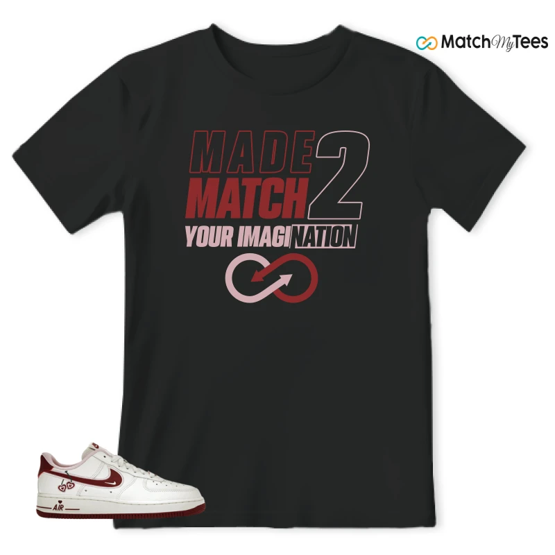 NIKE AIR FORCE 1 LOW VALENTINE'S DAY (2023) (WOMEN'S) SNEAKER Matching Tees t-shirt