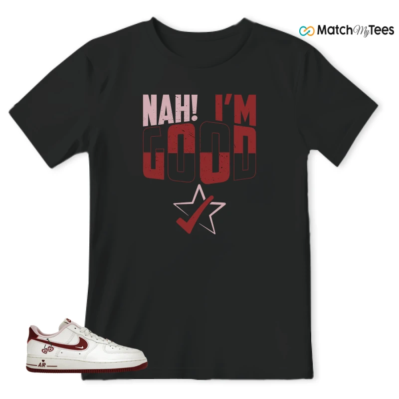 NIKE AIR FORCE 1 LOW VALENTINE'S DAY (2023) (WOMEN'S) SNEAKER Matching Tees t-shirt