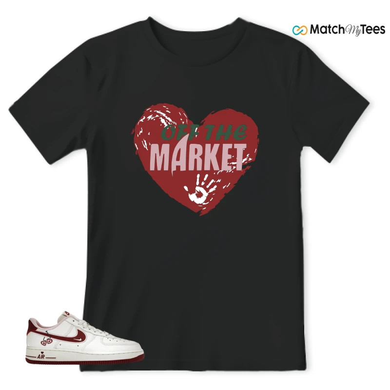 NIKE AIR FORCE 1 LOW VALENTINE'S DAY (2023) (WOMEN'S) SNEAKER Matching Tees t-shirt