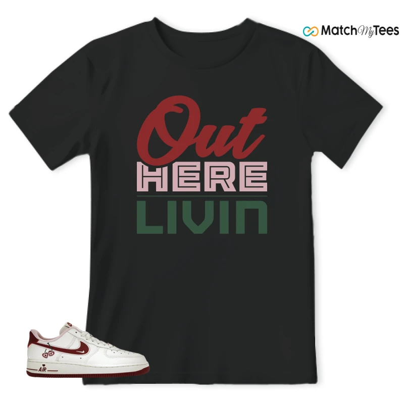 NIKE AIR FORCE 1 LOW VALENTINE'S DAY (2023) (WOMEN'S) SNEAKER Matching Tees t-shirt