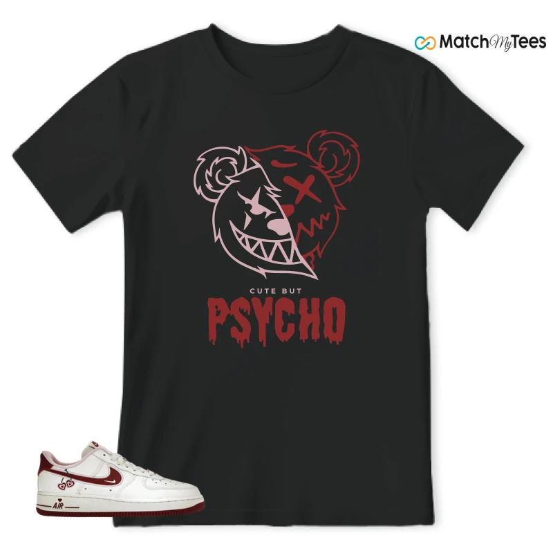 Psycho Teddy Black matching T-shirt T-shirt