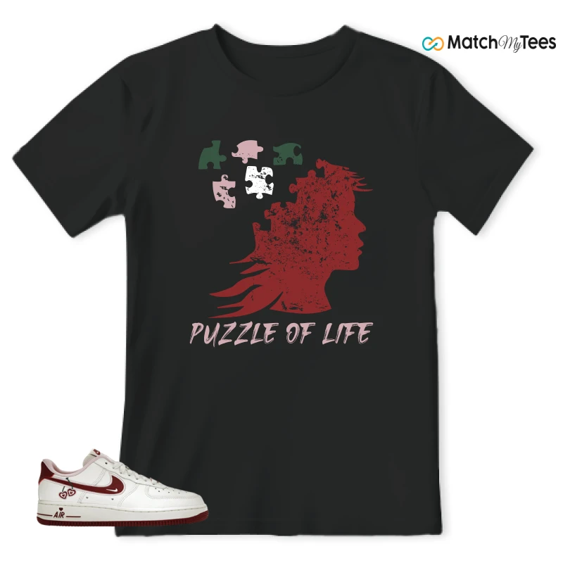 Puzzle of Life Black matching T-shirt T-shirt