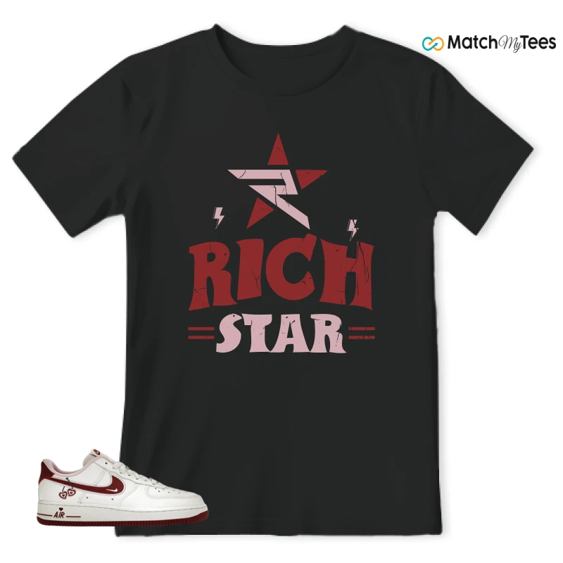 NIKE AIR FORCE 1 LOW VALENTINE'S DAY (2023) (WOMEN'S) SNEAKER Matching Tees t-shirt