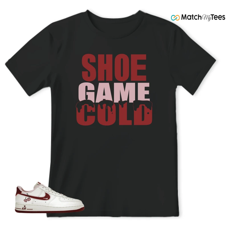 Shoe Game Cold Black matching T-shirt T-shirt