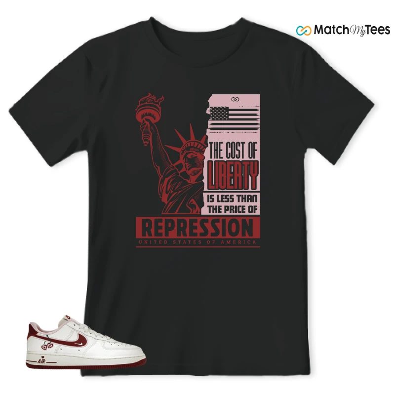 NIKE AIR FORCE 1 LOW VALENTINE'S DAY (2023) (WOMEN'S) SNEAKER Matching Tees t-shirt