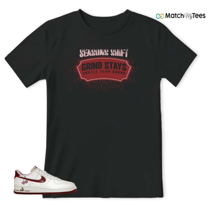 Winter & Spring Transition Black matching T-shirt T-shirt