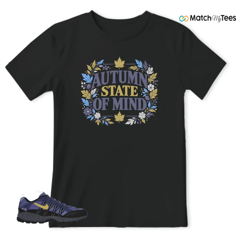 NIKE AIR HUMARA POLAR BLUE BUFF GOLD SNEAKER Matching Tees t-shirt
