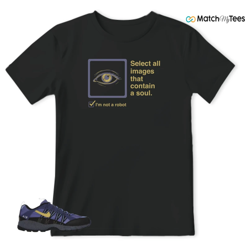 NIKE AIR HUMARA POLAR BLUE BUFF GOLD SNEAKER Matching Tees t-shirt