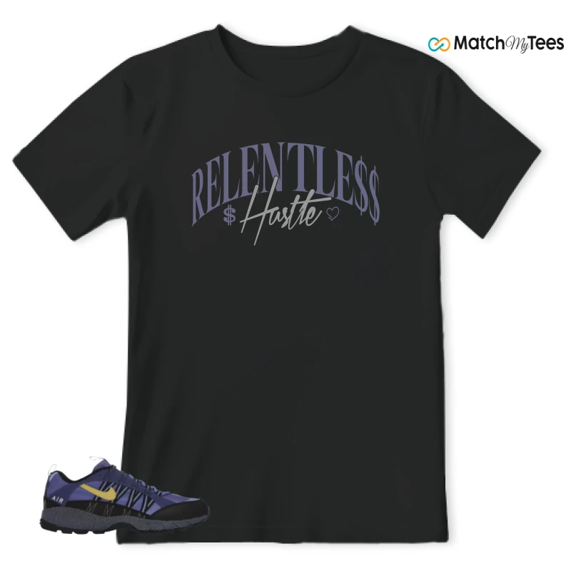 NIKE AIR HUMARA POLAR BLUE BUFF GOLD SNEAKER Matching Tees t-shirt