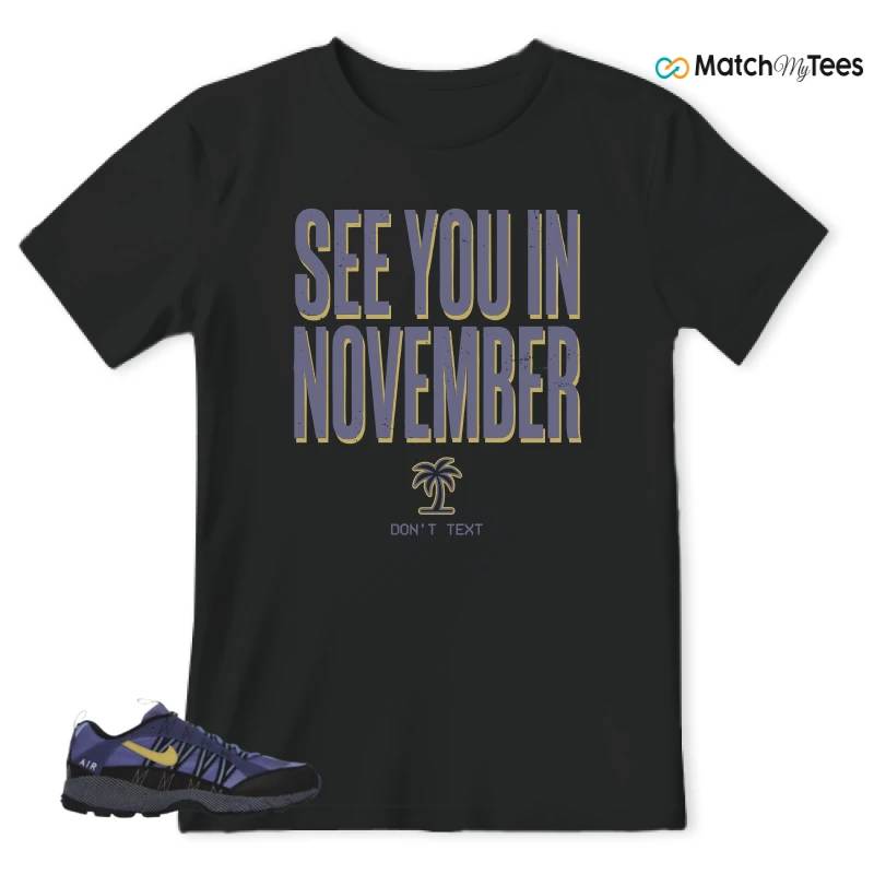 NIKE AIR HUMARA POLAR BLUE BUFF GOLD SNEAKER Matching Tees t-shirt