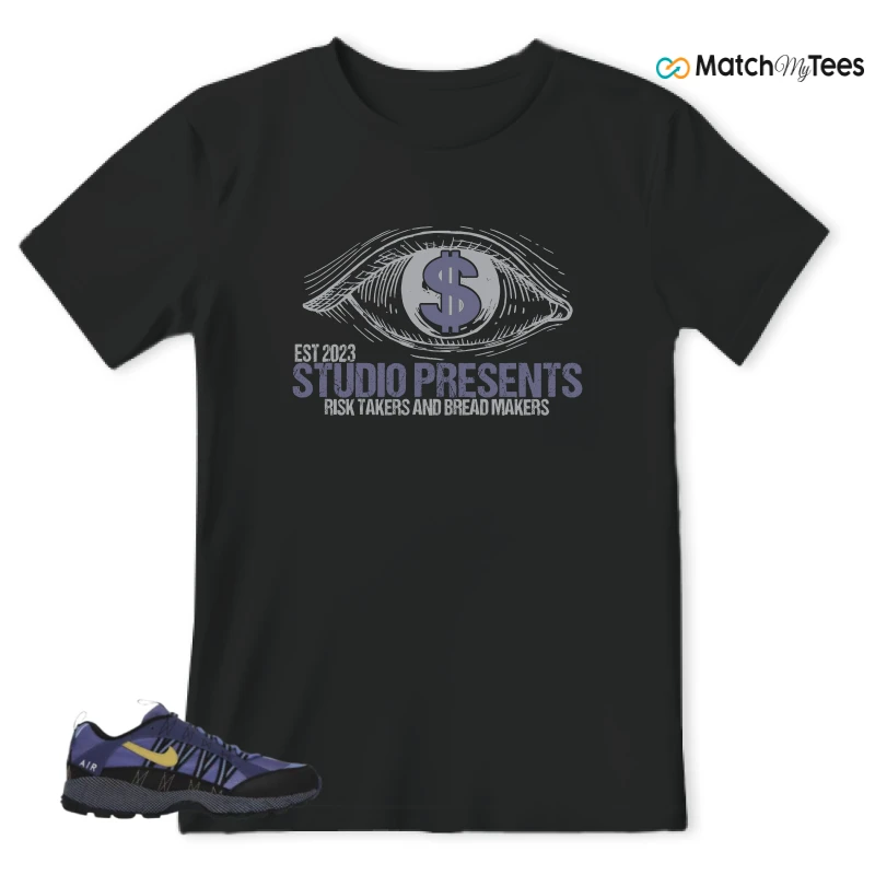 NIKE AIR HUMARA POLAR BLUE BUFF GOLD SNEAKER Matching Tees t-shirt