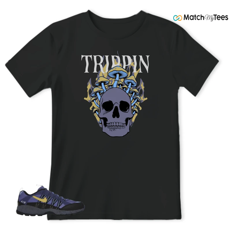 NIKE AIR HUMARA POLAR BLUE BUFF GOLD SNEAKER Matching Tees t-shirt