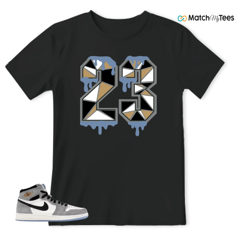 NIKE AIR JORDAN 1 HIGH COOL GREY SNEAKER Matching Tees t-shirt