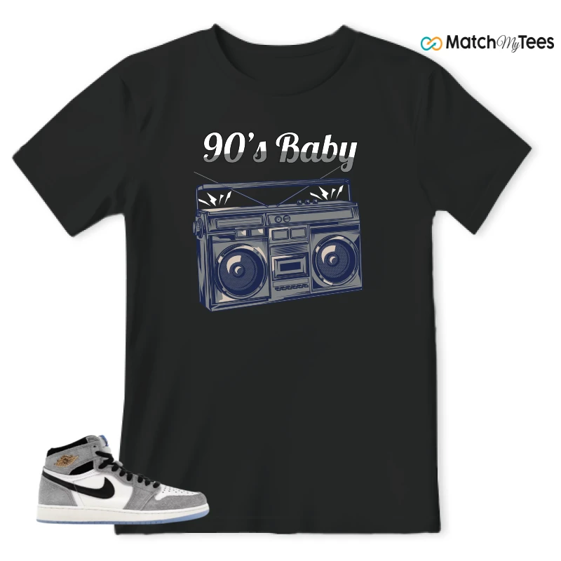 NIKE AIR JORDAN 1 HIGH COOL GREY SNEAKER Matching Tees t-shirt