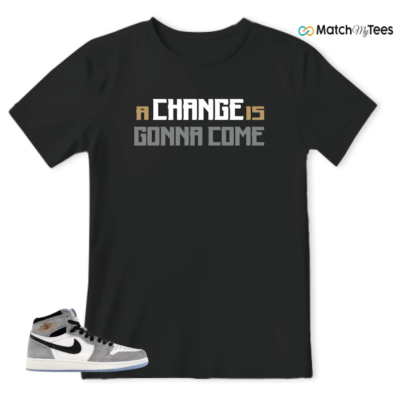NIKE AIR JORDAN 1 HIGH COOL GREY SNEAKER Matching Tees t-shirt