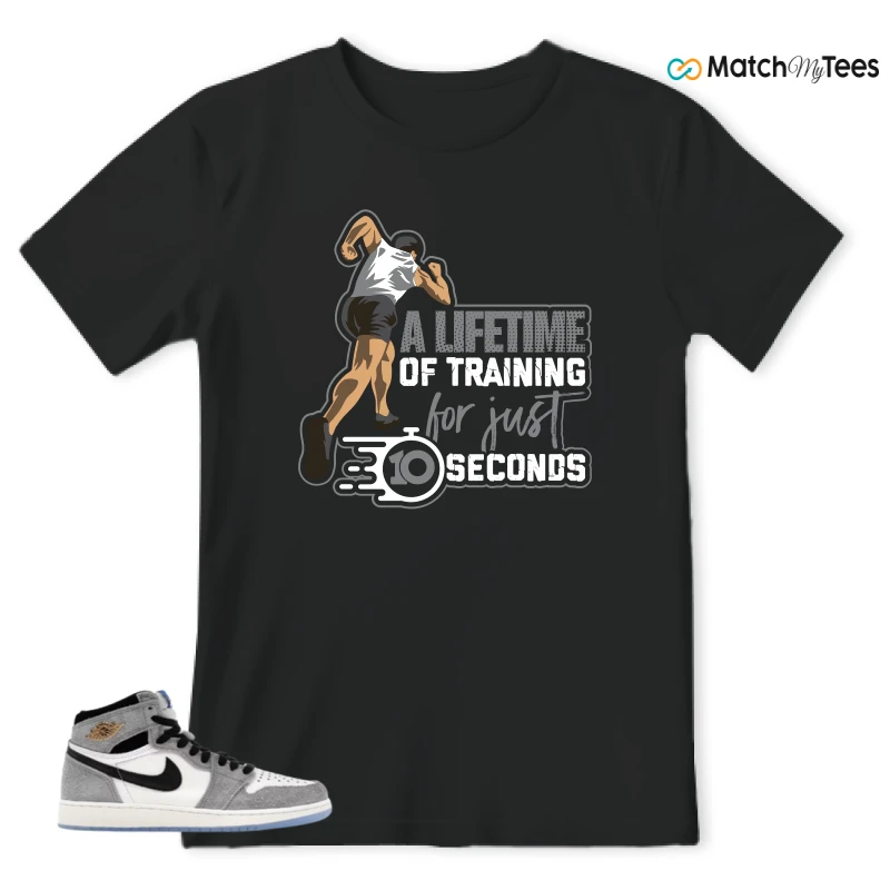 NIKE AIR JORDAN 1 HIGH COOL GREY SNEAKER Matching Tees t-shirt