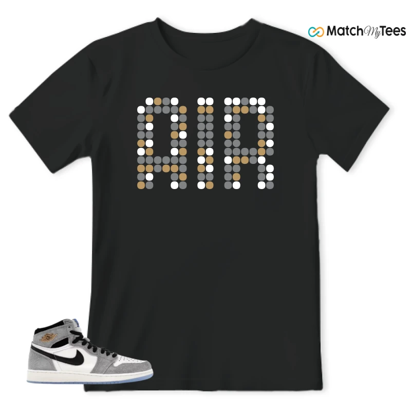 NIKE AIR JORDAN 1 HIGH COOL GREY SNEAKER Matching Tees t-shirt