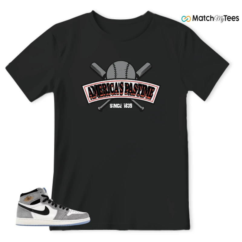 NIKE AIR JORDAN 1 HIGH COOL GREY SNEAKER Matching Tees t-shirt