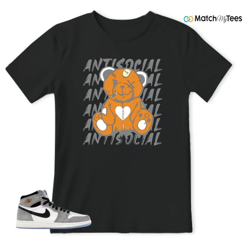 NIKE AIR JORDAN 1 HIGH COOL GREY SNEAKER Matching Tees t-shirt