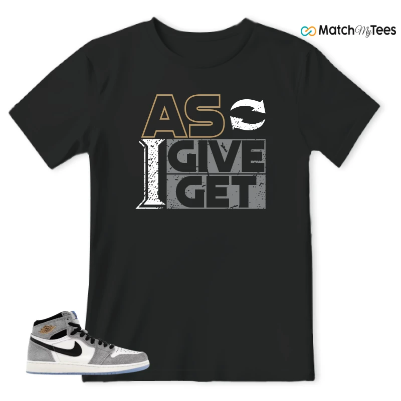 NIKE AIR JORDAN 1 HIGH COOL GREY SNEAKER Matching Tees t-shirt