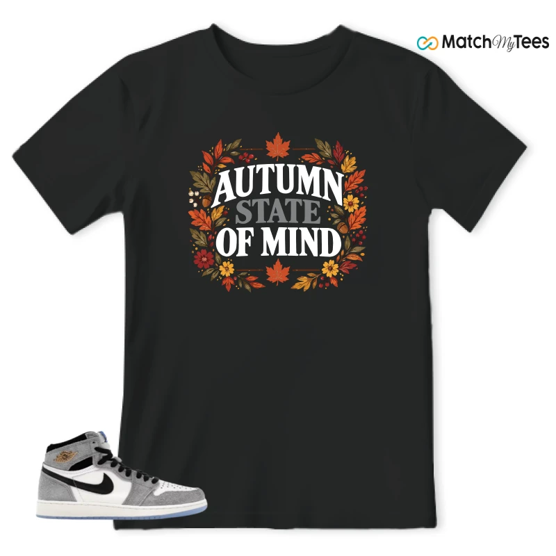 NIKE AIR JORDAN 1 HIGH COOL GREY SNEAKER Matching Tees t-shirt
