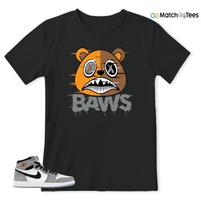 NIKE AIR JORDAN 1 HIGH COOL GREY SNEAKER Matching Tees t-shirt