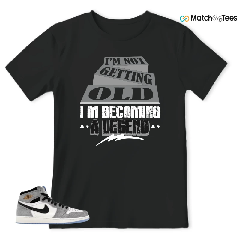 NIKE AIR JORDAN 1 HIGH COOL GREY SNEAKER Matching Tees t-shirt