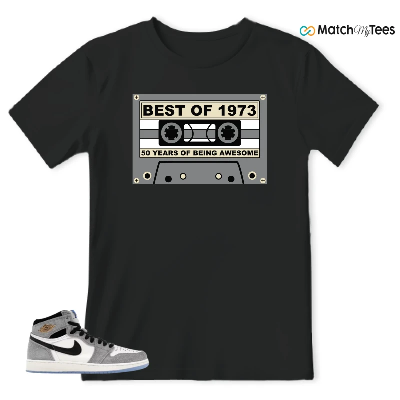NIKE AIR JORDAN 1 HIGH COOL GREY SNEAKER Matching Tees t-shirt