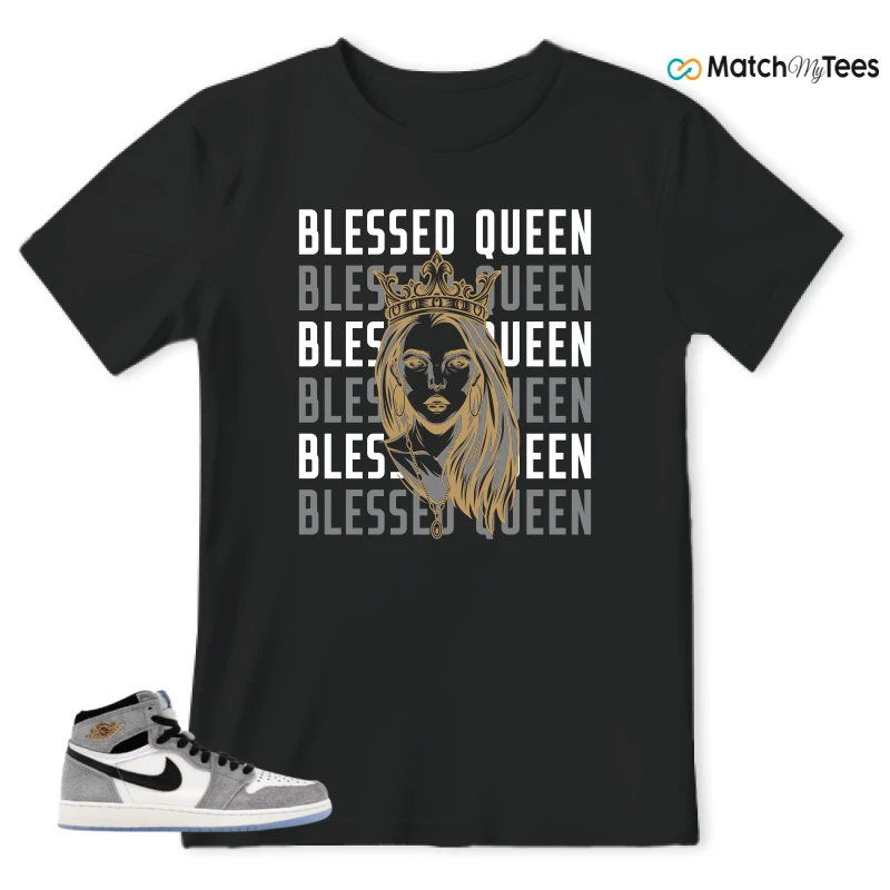 NIKE AIR JORDAN 1 HIGH COOL GREY SNEAKER Matching Tees t-shirt