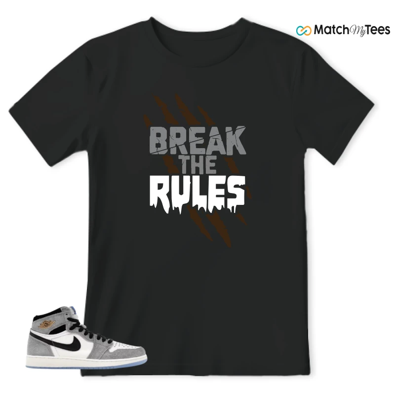 NIKE AIR JORDAN 1 HIGH COOL GREY SNEAKER Matching Tees t-shirt