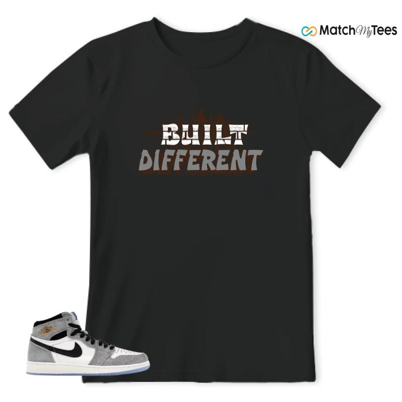 NIKE AIR JORDAN 1 HIGH COOL GREY SNEAKER Matching Tees t-shirt