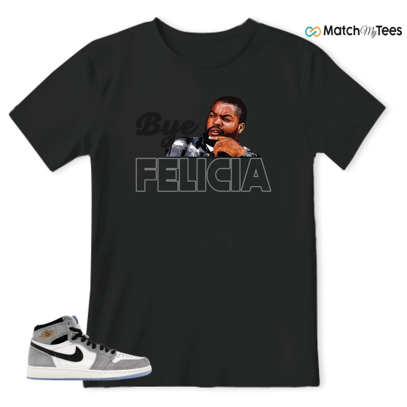 NIKE AIR JORDAN 1 HIGH COOL GREY SNEAKER Matching Tees t-shirt