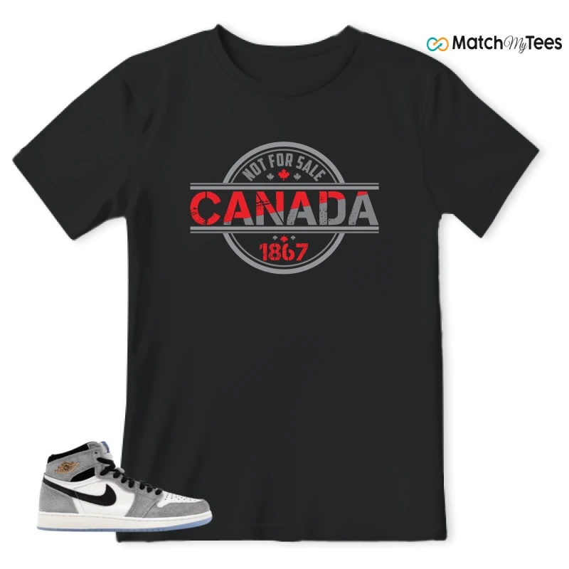NIKE AIR JORDAN 1 HIGH COOL GREY SNEAKER Matching Tees t-shirt