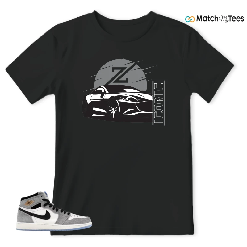 NIKE AIR JORDAN 1 HIGH COOL GREY SNEAKER Matching Tees t-shirt