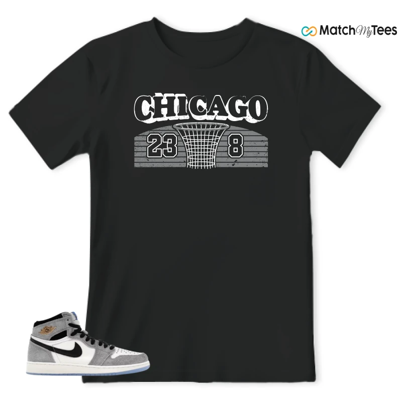 NIKE AIR JORDAN 1 HIGH COOL GREY SNEAKER Matching Tees t-shirt